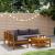 Set mobilier de grădină cu perne, 5 piese, lemn masiv acacia GartenMobel Dekor