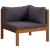 Set mobilier de grădină cu perne, 3 piese, lemn masiv de acacia GartenMobel Dekor