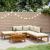 Set mobilier grădină cu perne crem, 6 piese, lemn masiv acacia GartenMobel Dekor