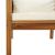 Set mobilier grădină cu perne crem, 5 piese, lemn masiv acacia GartenMobel Dekor