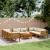 Set mobilier de grădină, perne crem, 9 piese, lemn masiv acacia GartenMobel Dekor