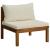Set mobilier grădină cu perne crem, 6 piese, lemn masiv acacia GartenMobel Dekor