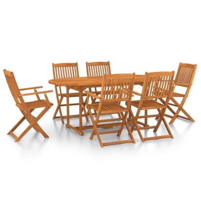 Set de masă pentru grădină, 7 piese, lemn masiv de acacia GartenMobel Dekor