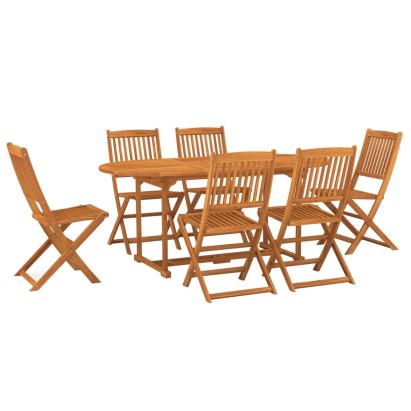 Set de masă pentru grădină, 7 piese, lemn masiv de acacia GartenMobel Dekor