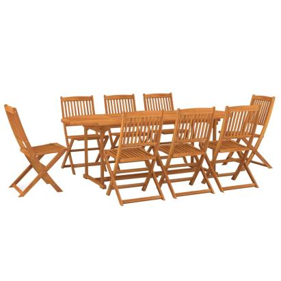 Set de masă pentru grădină, 9 piese, lemn masiv de acacia GartenMobel Dekor