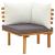 Set mobilier de grădină cu perne, 9 piese, lemn masiv de acacia GartenMobel Dekor