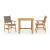 Set mobilier de grădină, 3 piese, lemn masiv de acacia GartenMobel Dekor
