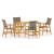 Set mobilier de grădină, 5 piese, lemn masiv de acacia GartenMobel Dekor