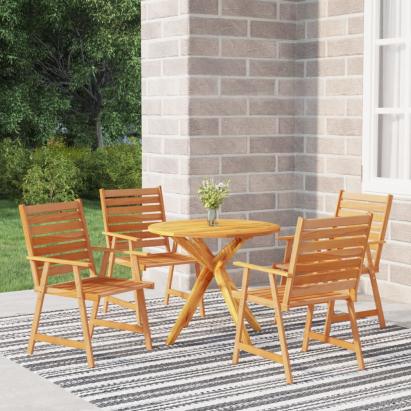 Set mobilier grădină, 5 piese, lemn masiv de acacia GartenMobel Dekor