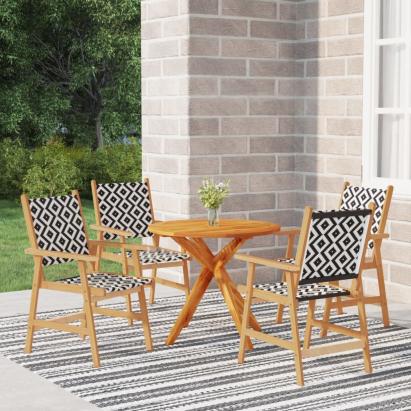 Set mobilier de grădină, 5 piese, lemn masiv de acacia GartenMobel Dekor
