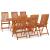 Set mobilier de grădină, 7 piese, lemn masiv de eucalipt GartenMobel Dekor