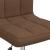 Scaun de bucătărie pivotant, maro, material textil GartenMobel Dekor