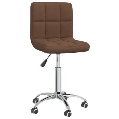 Scaun de bucătărie pivotant, maro, material textil GartenMobel Dekor