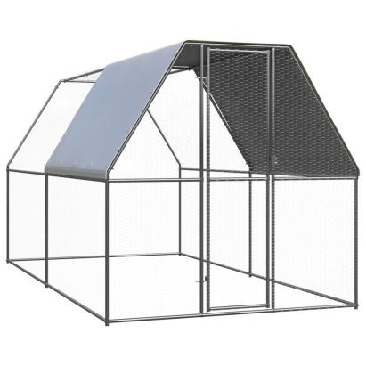 Coteț de exterior pentru păsări, 2x4x2 m, oțel zincat GartenMobel Dekor