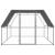 Coteț de păsări pentru exterior, 3x4x2 m, oțel zincat GartenMobel Dekor