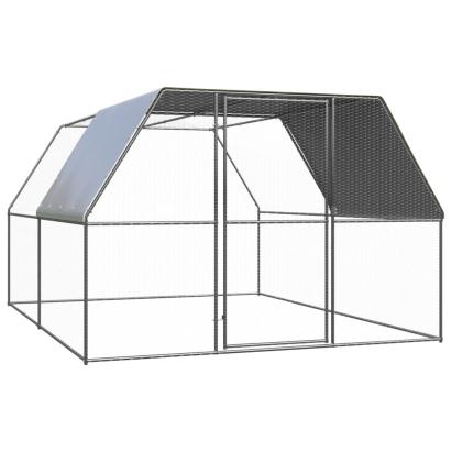 Coteț de păsări pentru exterior, 3x4x2 m, oțel zincat GartenMobel Dekor