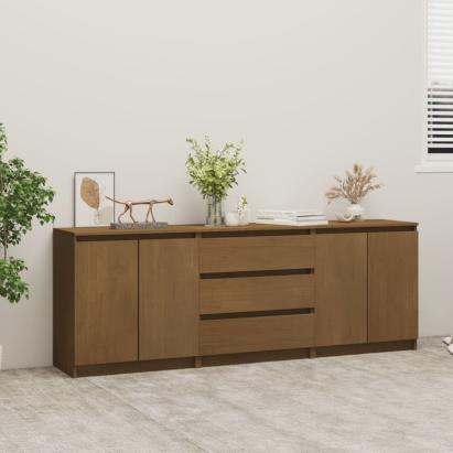 Dulap lateral, maro miere, 180x36x65 cm, lemn masiv de pin GartenMobel Dekor