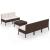 Set mobilier de grădină cu perne, 6 piese, maro, poliratan GartenMobel Dekor