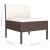 Set mobilier de grădină cu perne, 6 piese, maro, poliratan GartenMobel Dekor