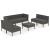 Set mobilier de grădină cu perne, 8 piese, gri, poliratan GartenMobel Dekor