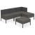 Set mobilier de grădină cu perne, 5 piese, gri, poliratan GartenMobel Dekor