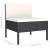 Set mobilier de grădină cu perne, 5 piese, negru, poliratan GartenMobel Dekor