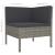 Set mobilier de grădină cu perne, 5 piese, gri, poliratan GartenMobel Dekor