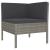 Set mobilier de grădină cu perne, 10 piese, gri, poliratan GartenMobel Dekor