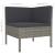Set mobilier de grădină cu perne, 8 piese, gri, poliratan GartenMobel Dekor