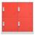 Dulapuri vestiar 5 buc. gri deschis și roșu 90x45x92,5 cm oțel GartenMobel Dekor