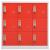 Dulapuri vestiar 2 buc. gri deschis și roșu 90x45x92,5 cm oțel GartenMobel Dekor