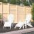 Scaune de grădină Adirondack cu taburete, 2 buc., alb, HDPE GartenMobel Dekor