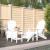 Scaune de grădină Adirondack cu taburet și masă, alb, HDPE GartenMobel Dekor