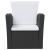 Set mobilier de grădină cu perne, 16 piese, negru, poliratan GartenMobel Dekor