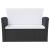 Set mobilier de grădină cu perne, 16 piese, negru, poliratan GartenMobel Dekor