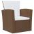 Set mobilier de grădină cu perne, 8 piese, maro, poliratan GartenMobel Dekor