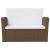 Set mobilier de grădină cu perne, 8 piese, maro, poliratan GartenMobel Dekor