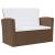 Set mobilier de grădină cu perne, 8 piese, maro, poliratan GartenMobel Dekor