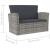 Set mobilier de grădină cu perne, 8 piese, gri, poliratan GartenMobel Dekor