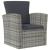 Set mobilier de grădină cu perne, 16 piese, gri, poliratan GartenMobel Dekor