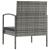 Set mobilier de grădină cu perne, 8 piese, gri, poliratan GartenMobel Dekor