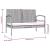 Set mobilier de grădină cu perne, 8 piese, gri, poliratan GartenMobel Dekor