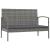 Set mobilier de grădină cu perne, 8 piese, gri, poliratan GartenMobel Dekor