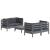 Set mobilier grădină cu perne antracit, 5 piese, lemn de pin GartenMobel Dekor