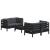 Set mobilier grădină cu perne antracit, 5 piese, lemn de pin GartenMobel Dekor