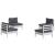 Set mobilier grădină cu perne antracit, 4 piese, lemn de pin GartenMobel Dekor