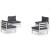 Set mobilier grădină cu perne antracit, 4 piese, lemn de pin GartenMobel Dekor