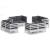 Set mobilier de grădină cu perne, 8 piese, antracit, lemn pin GartenMobel Dekor