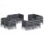 Set mobilier de grădină cu perne, 8 piese, antracit, lemn pin GartenMobel Dekor