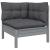 Set mobilier de grădină cu perne, 8 piese, antracit, lemn pin GartenMobel Dekor